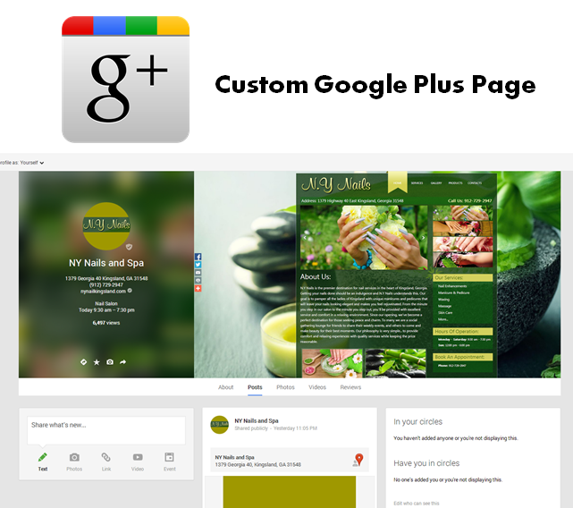 Custom Google Plus Page For Your Website
