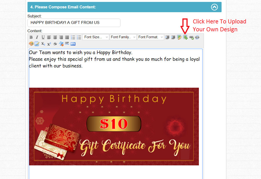 Learn how to upload your own design
